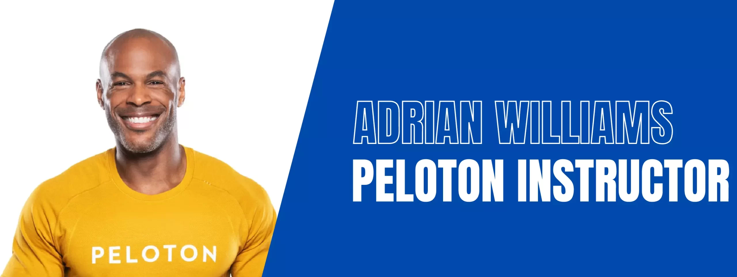 Adrian Williams Peloton Instructor