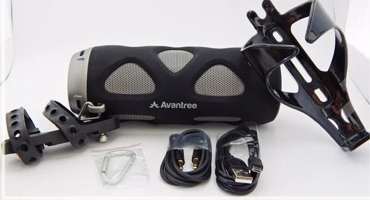 Avantree Cyclone Portable Bluetooth 5.0 Bike Speaker with Bicycle Mount SD Card Slot, 10W Powerful Enhanced Bass Wireless NFC Pairing