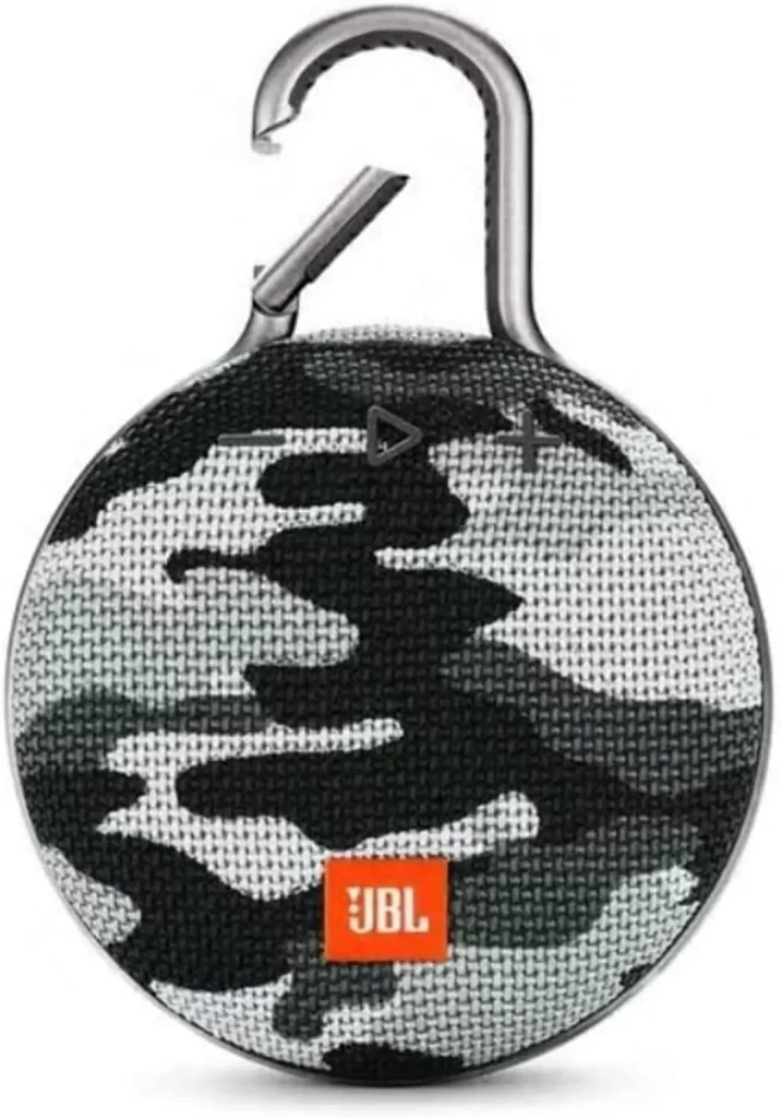 JBL Clip 3, Black Camo - Waterproof, Durable Portable Bluetooth Speaker - Up to 10 Hours of Play