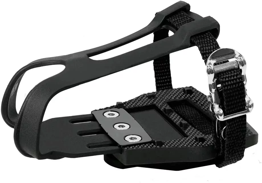BV Bike Shimano Pedals With Toe Clips - Most Versatile Peloton Toe Cages