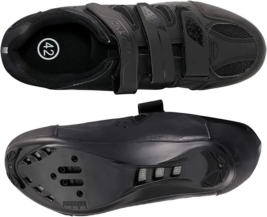 Hiland Unisex Wide Cycling Shoes Compatible with Peloton